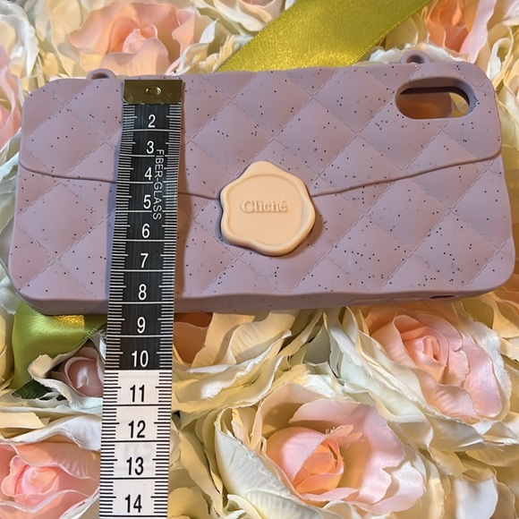 NWT IPHONE 6 5 XS - MAX SEAL STAMPED CASE (PURPLE) about 3.25” X 6.25”16cm X 8cm - Picture 9 of 10